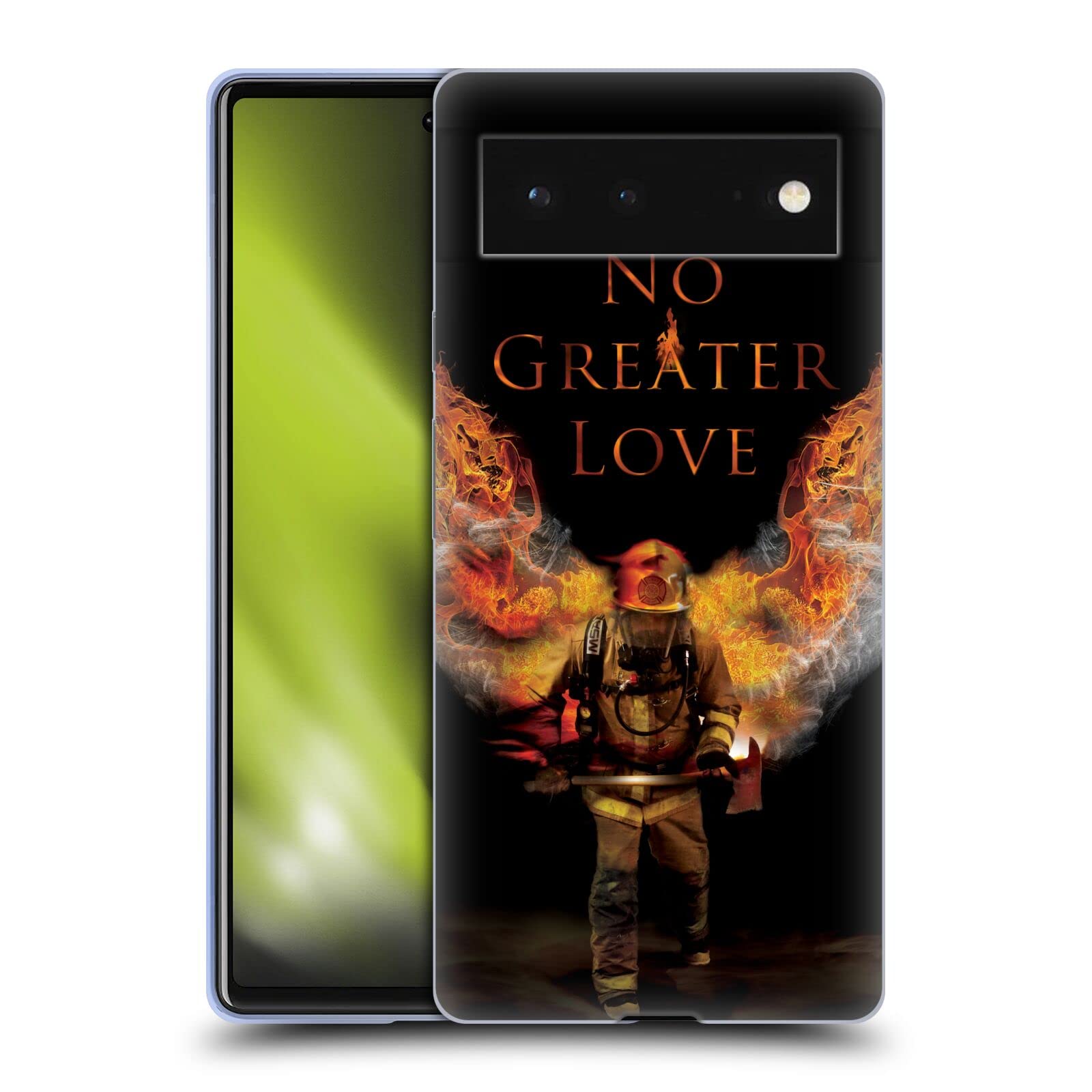 Officially Licensed Firefighter Soft Gel Case for Google Pixel 6 - Perfect for First Responders & Heroes