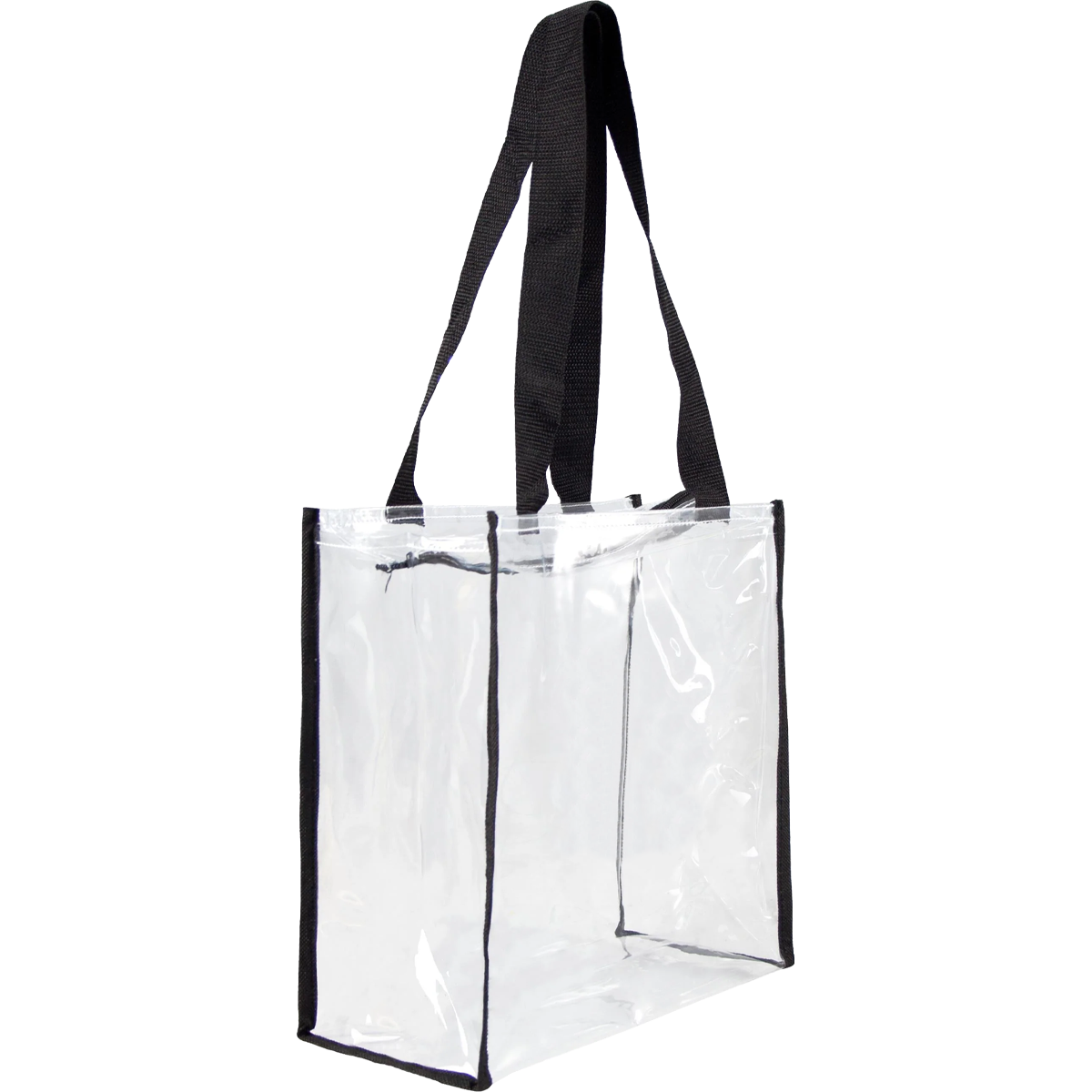 Clear Square Stadium Tote Bag - Large Waterproof Foldable Shopping Tote for Sports, Beach, Picnics & Groceries - Durable & Lightweight Carryall for Everyday Use