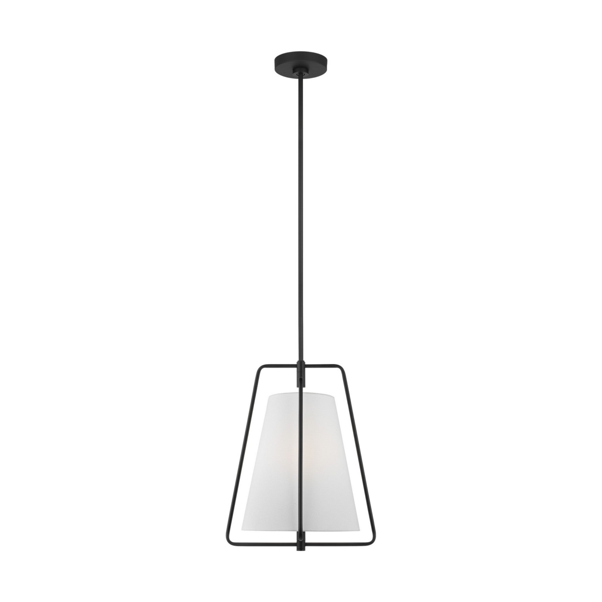 Allis 15 Inch Black Pendant Light - Modern Hanging Fixture for Kitchen Island, Dining Room, or Bedroom Lighting