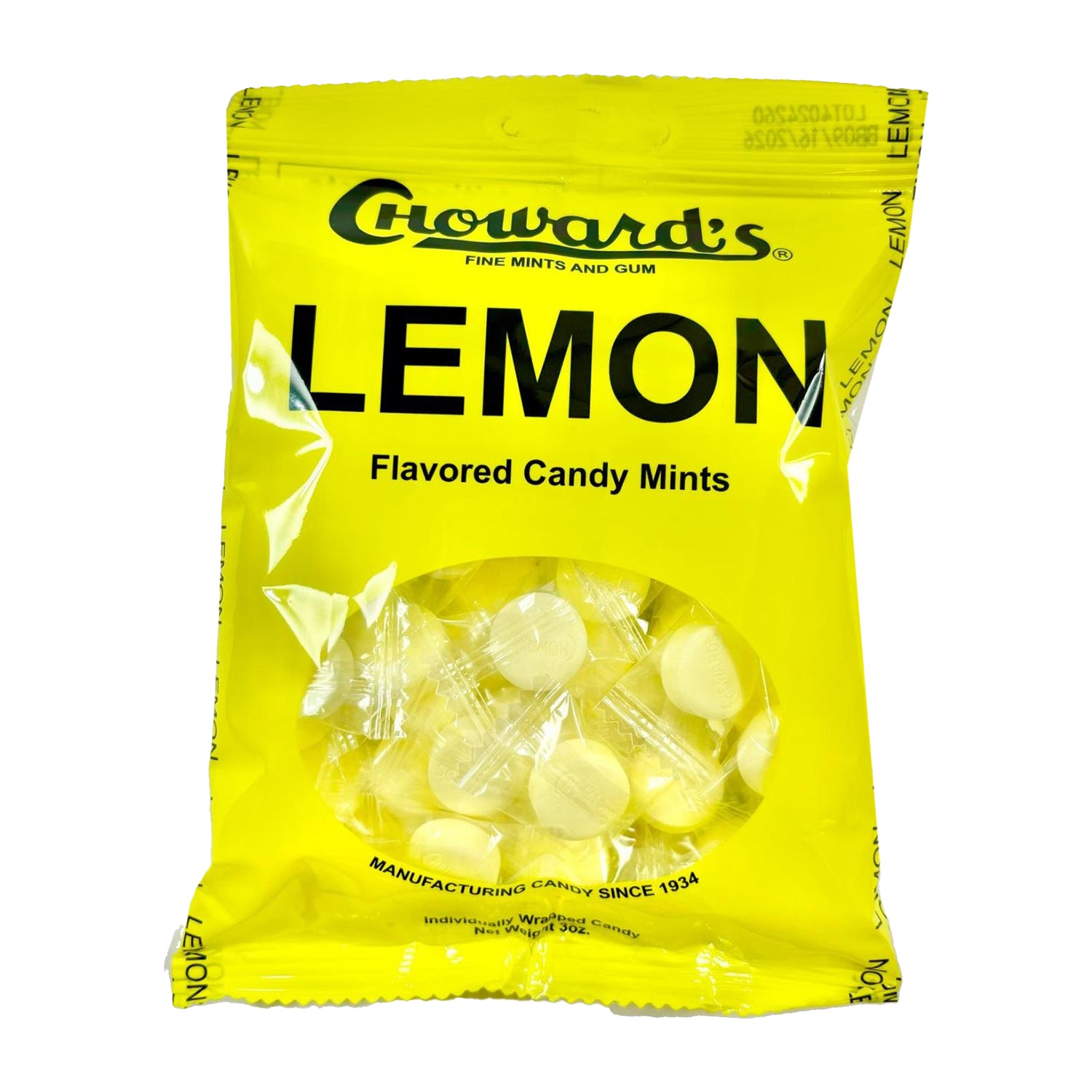 C Howard Lemon Mints - Refreshing Hard Candies (3oz, 12 Count Pack) - Perfect for Office, Travel & Fresh Breath On-The-Go