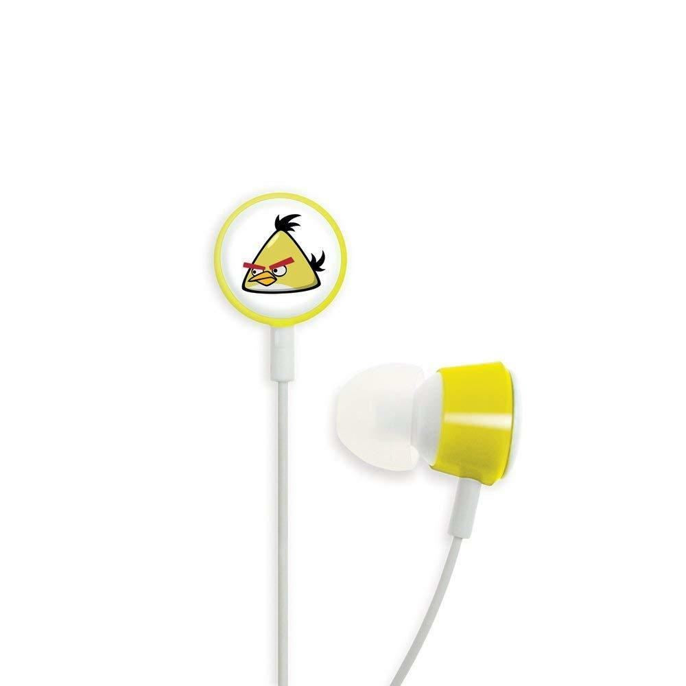 Gear4 Angry Birds In-Ear Stereo Headphones - Yellow Bird Design with Noise Isolation | Perfect for Gaming, Music & Mobile Devices