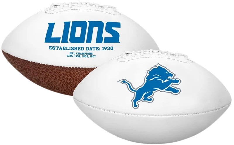 Detroit Lions NFL Logo Football - Officially Licensed Team Sports Ball for Games, Training & Fan Gifts | Perfect for Tailgating, Home Decor & Football Enthusiasts