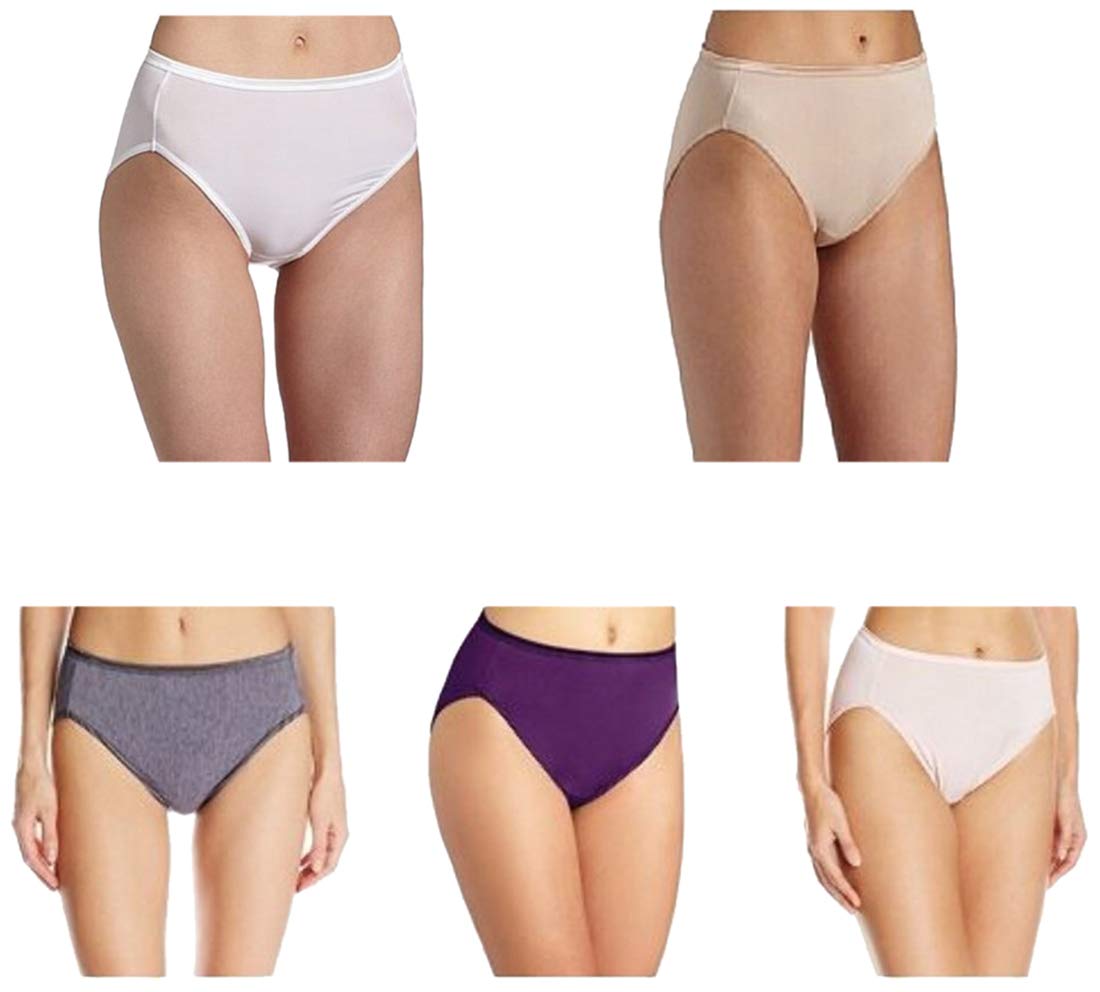 Vanity Fair Women's Illumination Hi-Cut Panty 13108 - Comfortable Underwear for Everyday Wear, Work & Special Occasions