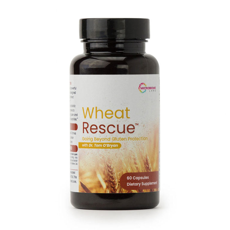 Wheat Rescue 60 Capsules - Natural Digestive Support Supplement for Gut Health & Bloating Relief | Perfect for Travel, Stressful Days & Digestive Discomfort