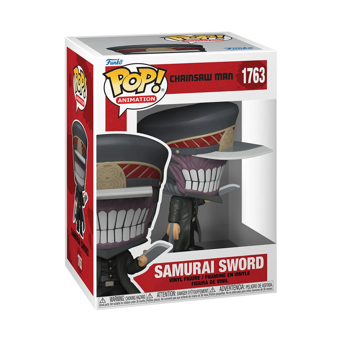 Chainsaw Man Samurai Sword Funko Pop! Vinyl Figure #1763 - Anime Collectible for Display & Gift Giving - Perfect for Manga Fans & Home Decor
