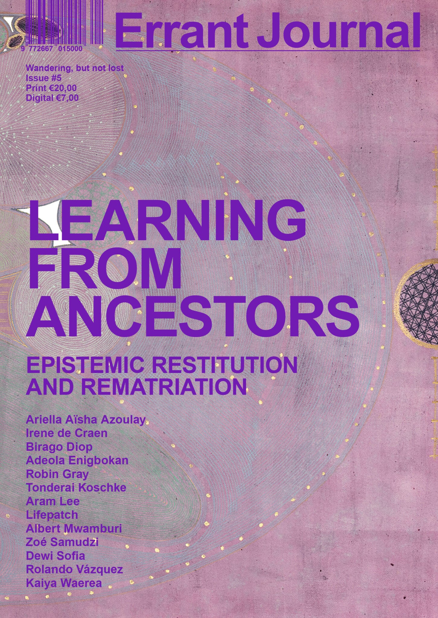 Errant Journal Issue 5: Learning From Ancestors - Thought-Provoking Essays on Heritage & Culture | Perfect for Book Clubs, Academic Study & Cultural Enthusiasts