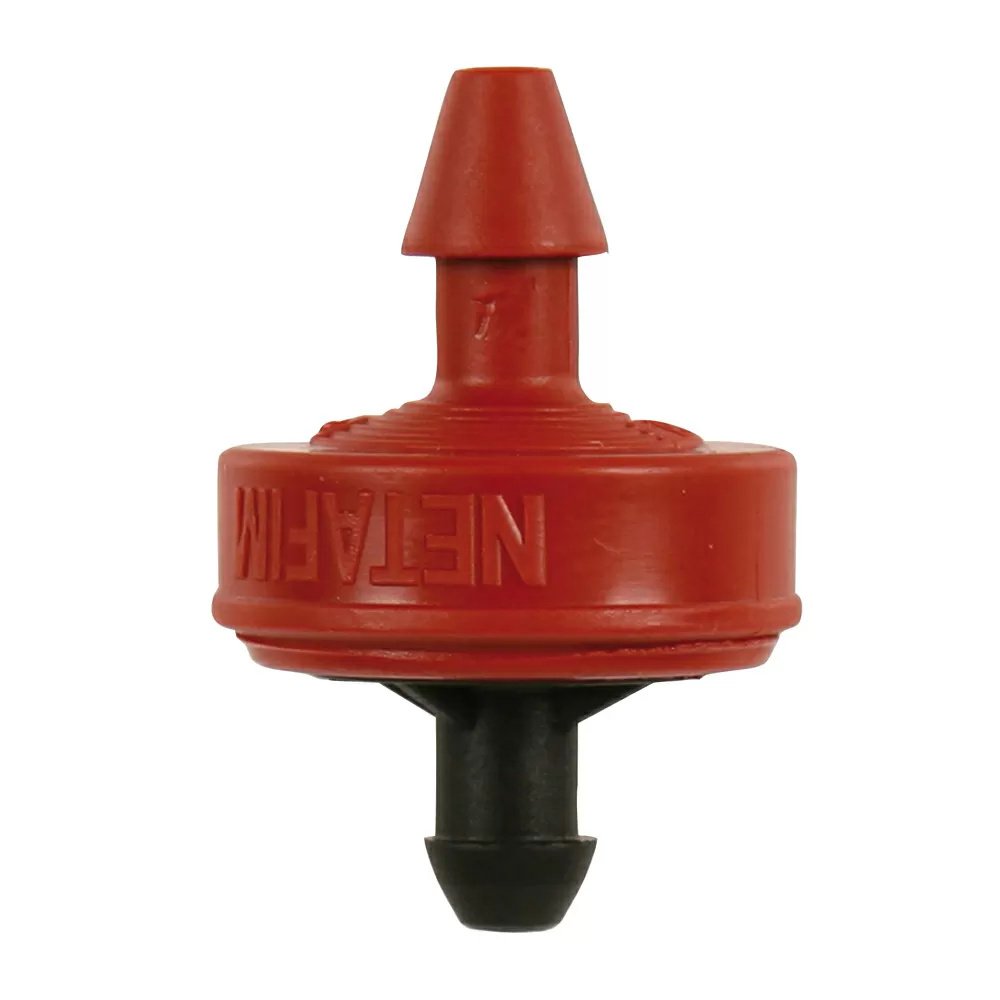 1/2 GPH Dripper with 2 Barbs - Red Color - Perfect for Hydroponics, Irrigation Systems, and DIY Watering Solutions