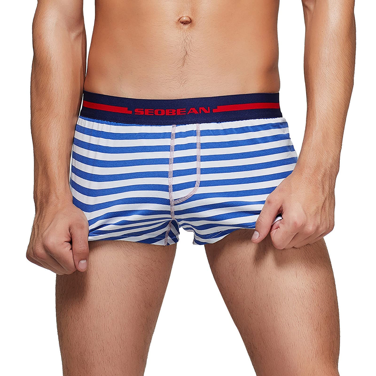 Striped Printed Leggings & Casual Pajama Pants for Men - Comfortable Red Brief Underwear for Home, Lounge & Sleepwear