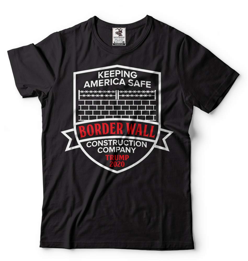 Make America Safe Again Trump Border Wall T-Shirt - Patriotic Political Graphic Tee for Campaign Rallies & Conservative Events