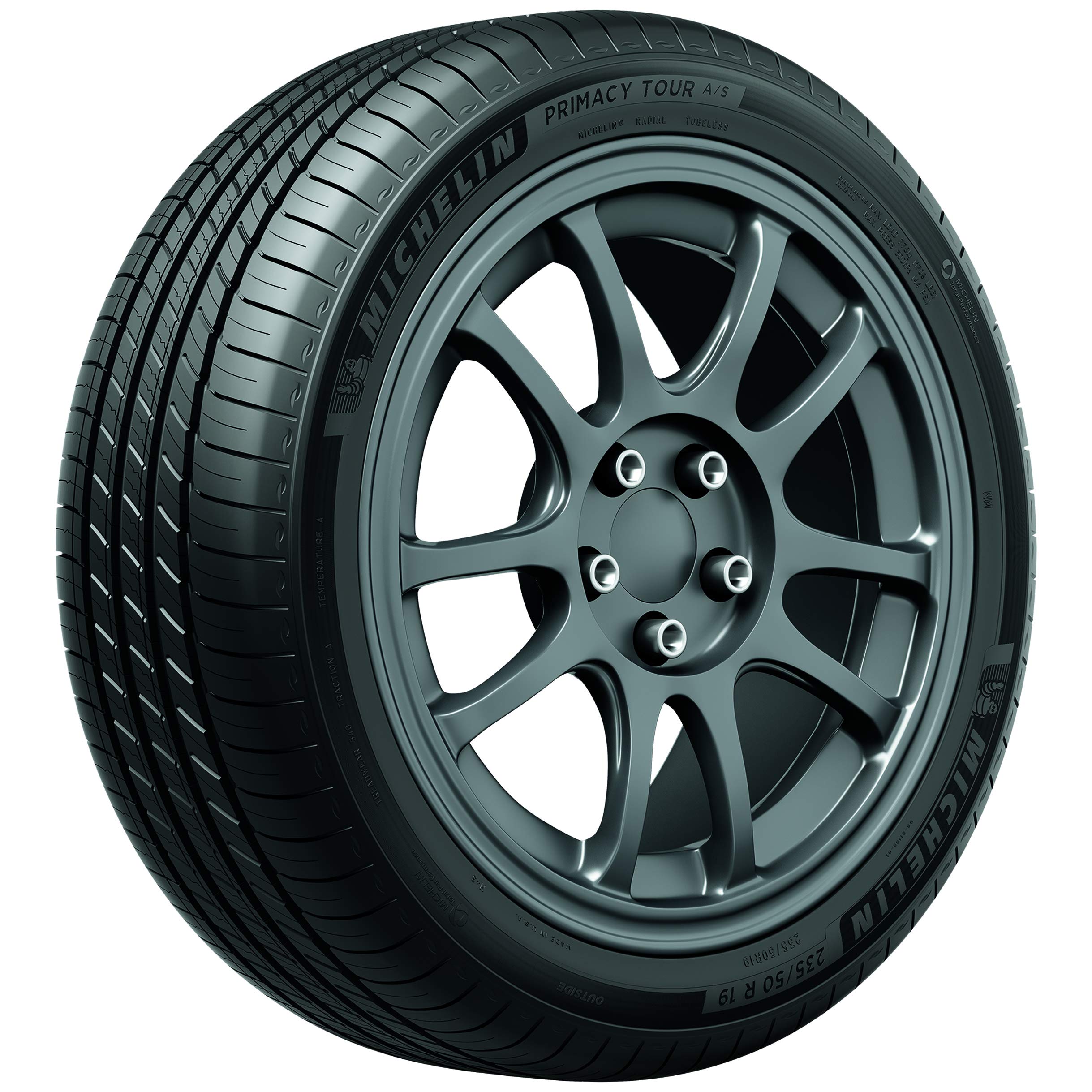 MICHELIN Primacy Tour A/S All-Season Car Tire 245/45R18 96V - High Performance Tires for Sport & Luxury Cars - All-Weather Traction for Highway, City & Wet Road Driving