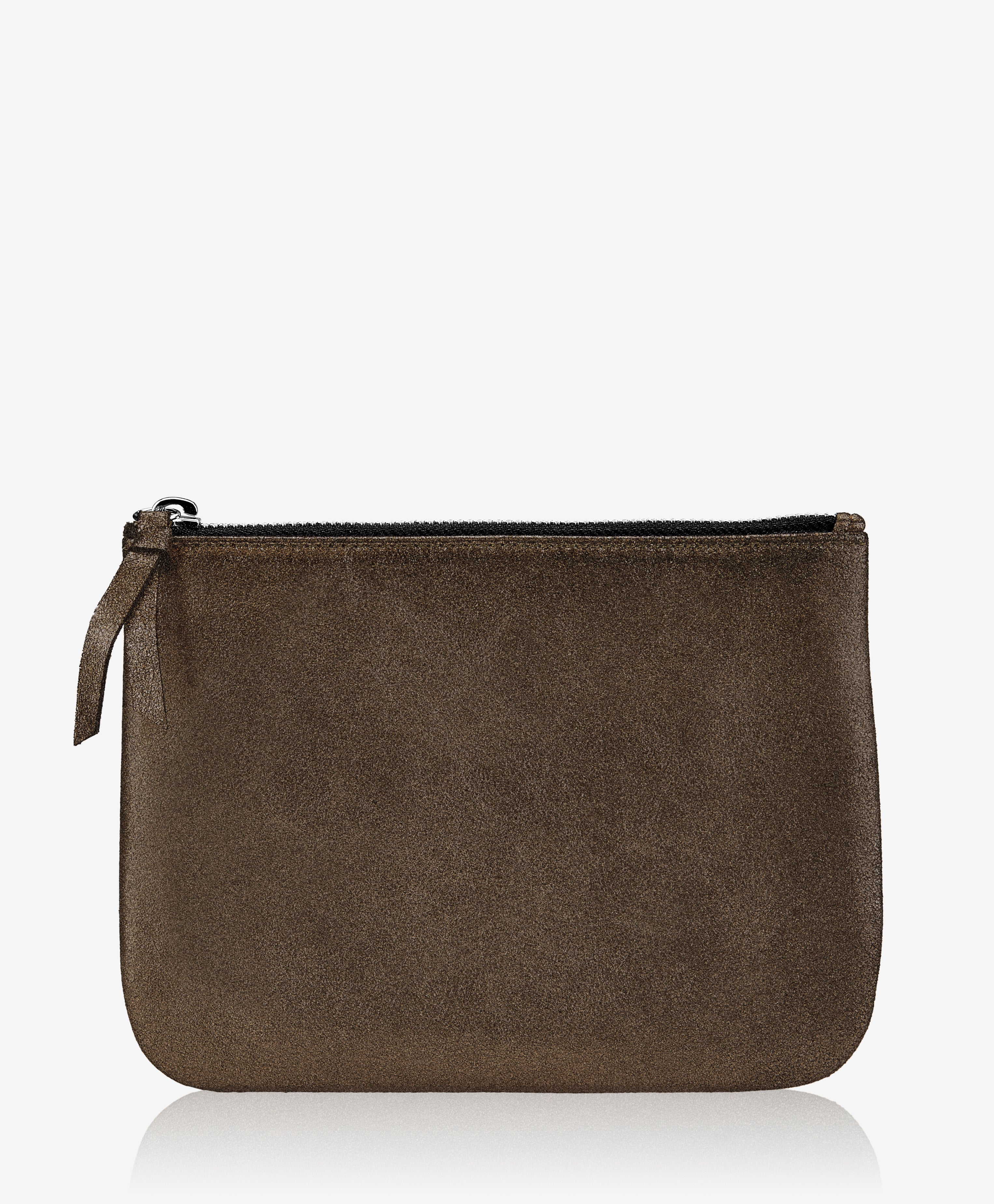 Premium Medium Pouch - Genuine Bronze Goatskin Leather Crossbody Bag for Women - Perfect for Travel, Work & Everyday Essentials