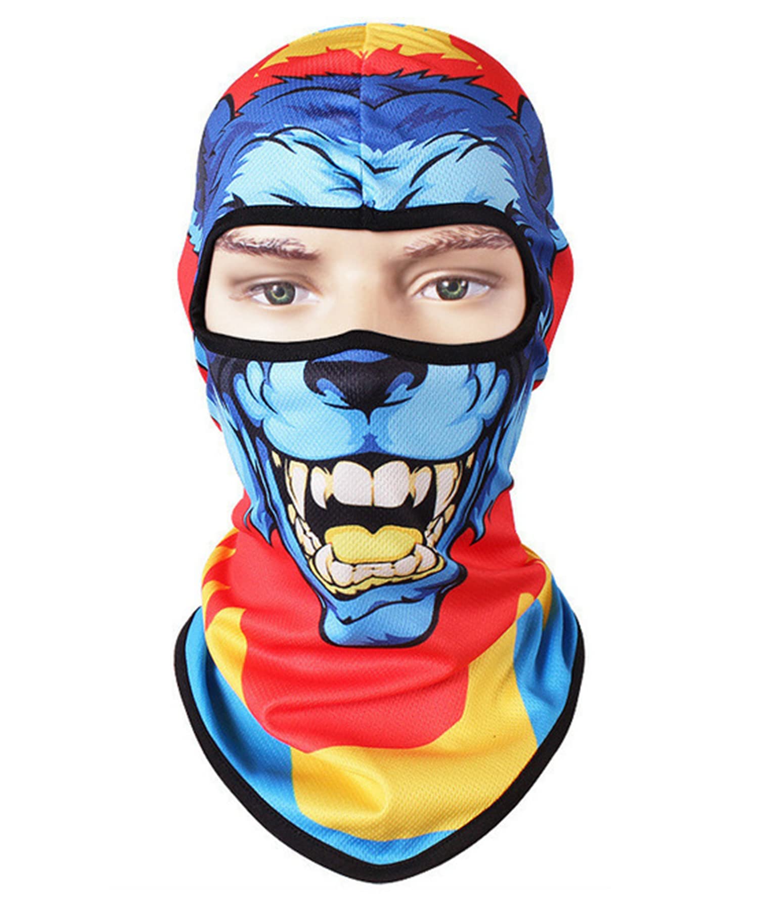 Yahoyaba Outdoor Sports Cycling Dust Mask & Animal Balaclava Face Cover - Breathable for Cycling, Skiing, Music Festivals, Raves, Halloween & Costume Parties