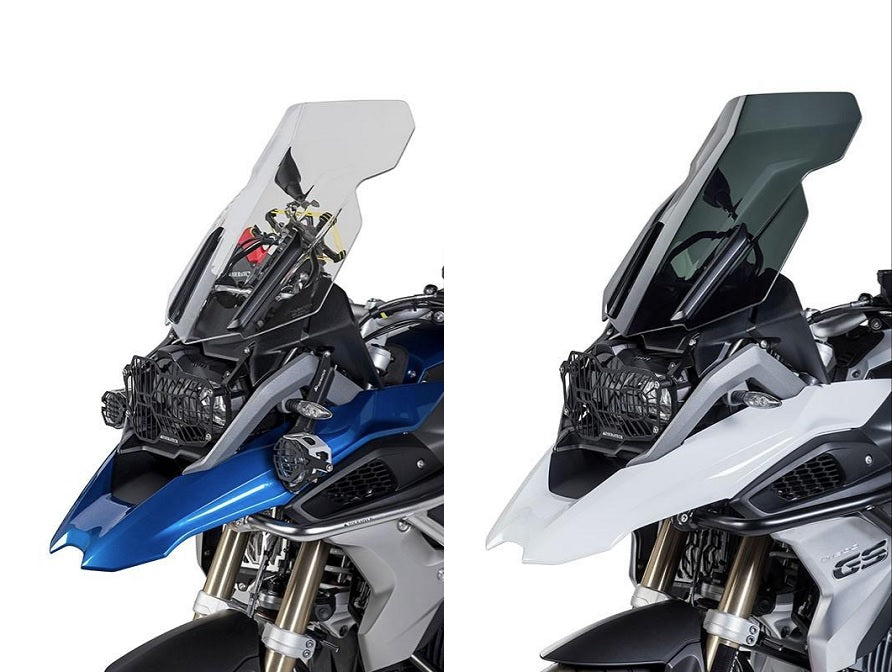 Touratech Windshield for BMW R1250GS, R1200GS WC (2013), R1250GS ADV, ADV WC (2014) - Premium Motorcycle Touring Windshield for Adventure Riding & Long-Distance Travel