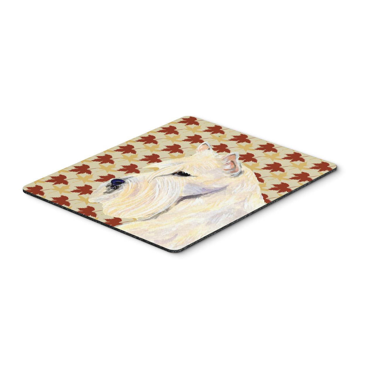 Scottish Terrier Wheaten Fall Leaves Mouse Pad & Hot Pad - Washable Large Mouse Mat for Home Office, Gaming, Computers & Laptop - Perfect for Work, Study & Decor