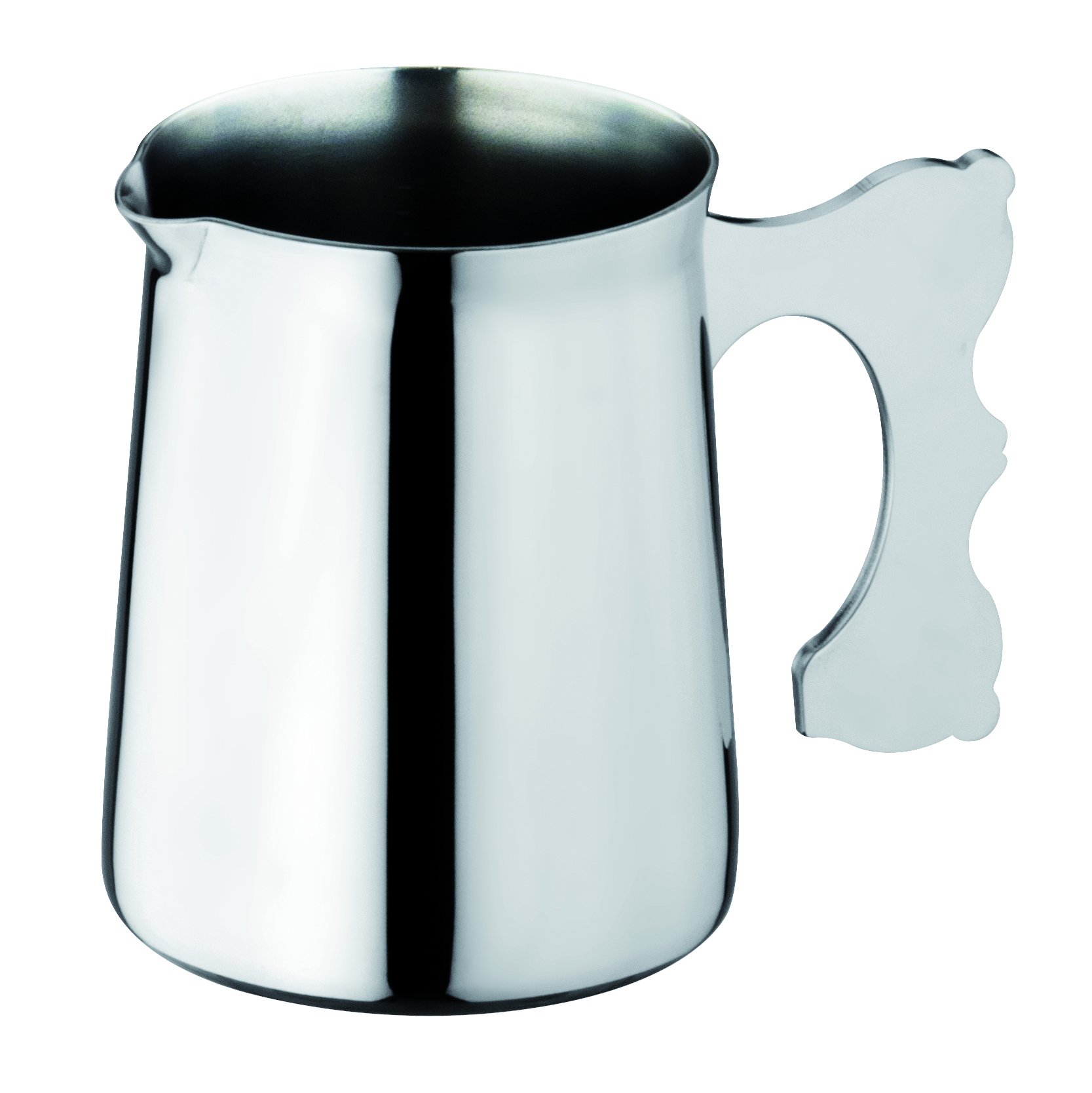 Mepra 20041308 Dolce Vita Milk Jug - 70 Cubic Liter Stainless Steel Creamer Pitcher for Coffee, Tea & Hot Beverages - Perfect for Cafes, Restaurants & Home Kitchen Use
