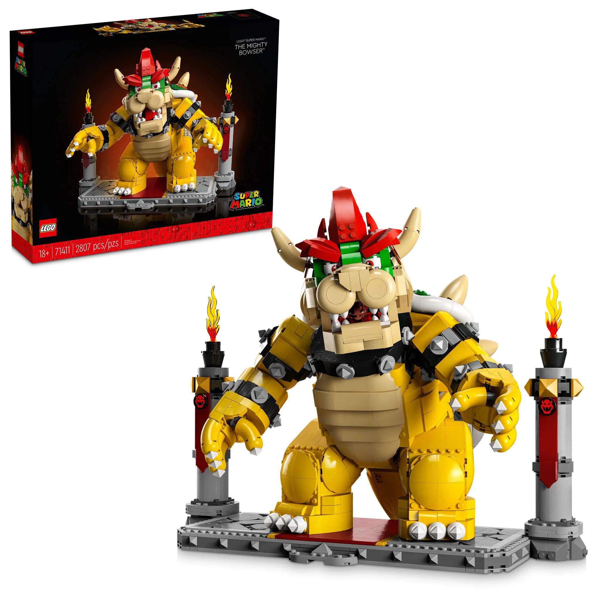 LEGO® Super Mario™ The Mighty Bowser™ Building Set - Collectible Action Figure Toy for Kids & Adults - Perfect for Play, Display & Mario Fans Collection