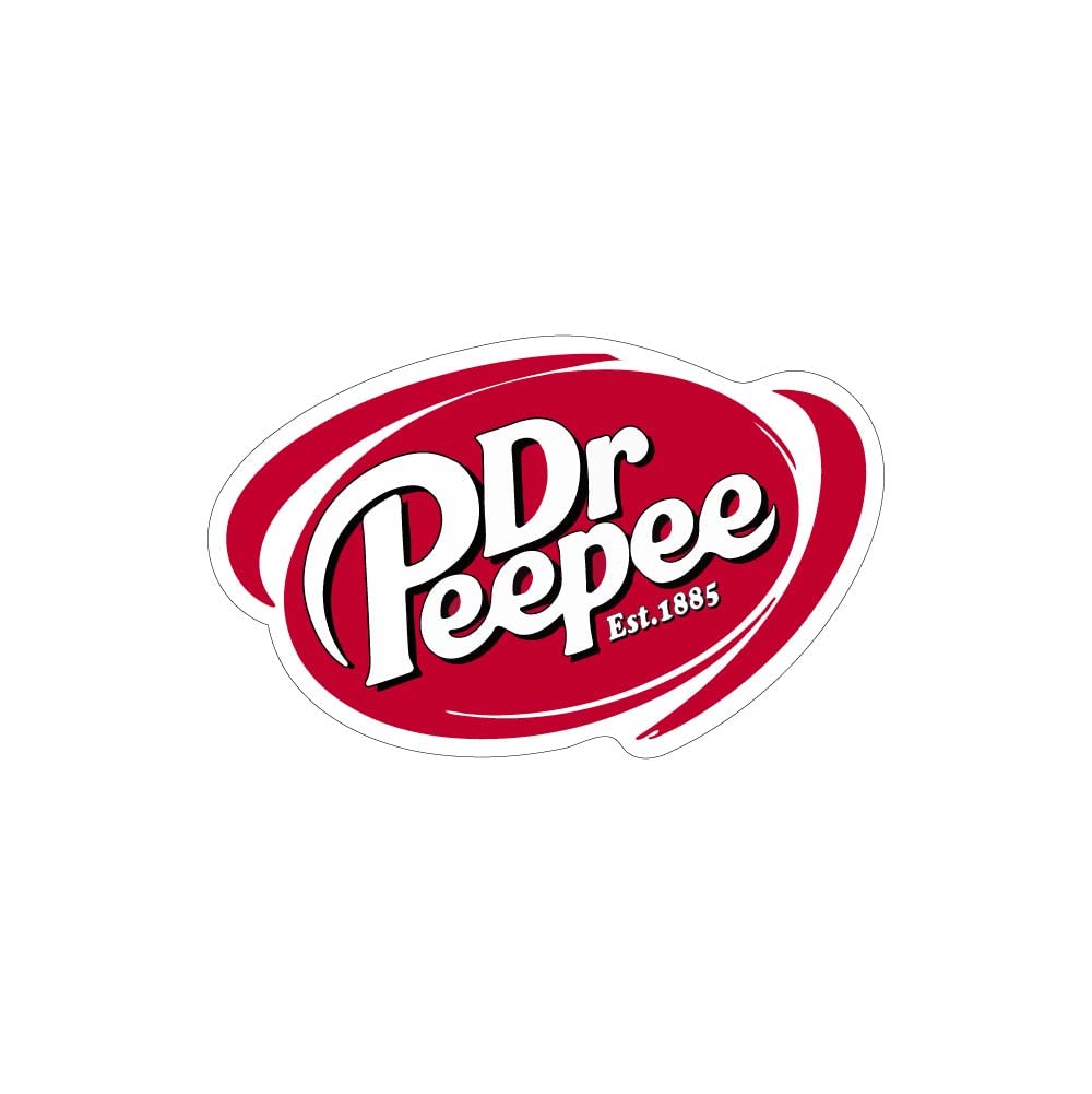 Dr Peepee Funny Vinyl Sticker Decal (3.37