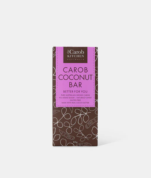 Organic Carob Coconut Energy Bar - Vegan, Gluten-Free, Keto-Friendly Snack for Hiking, Travel & Healthy On-the-Go Lifestyle