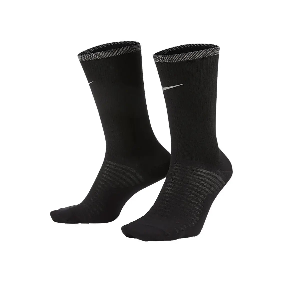Nike Spark Lightweight Crew Socks for Men & Women - Breathable Athletic Socks for Running, Gym, Workout & Everyday Wear - Black