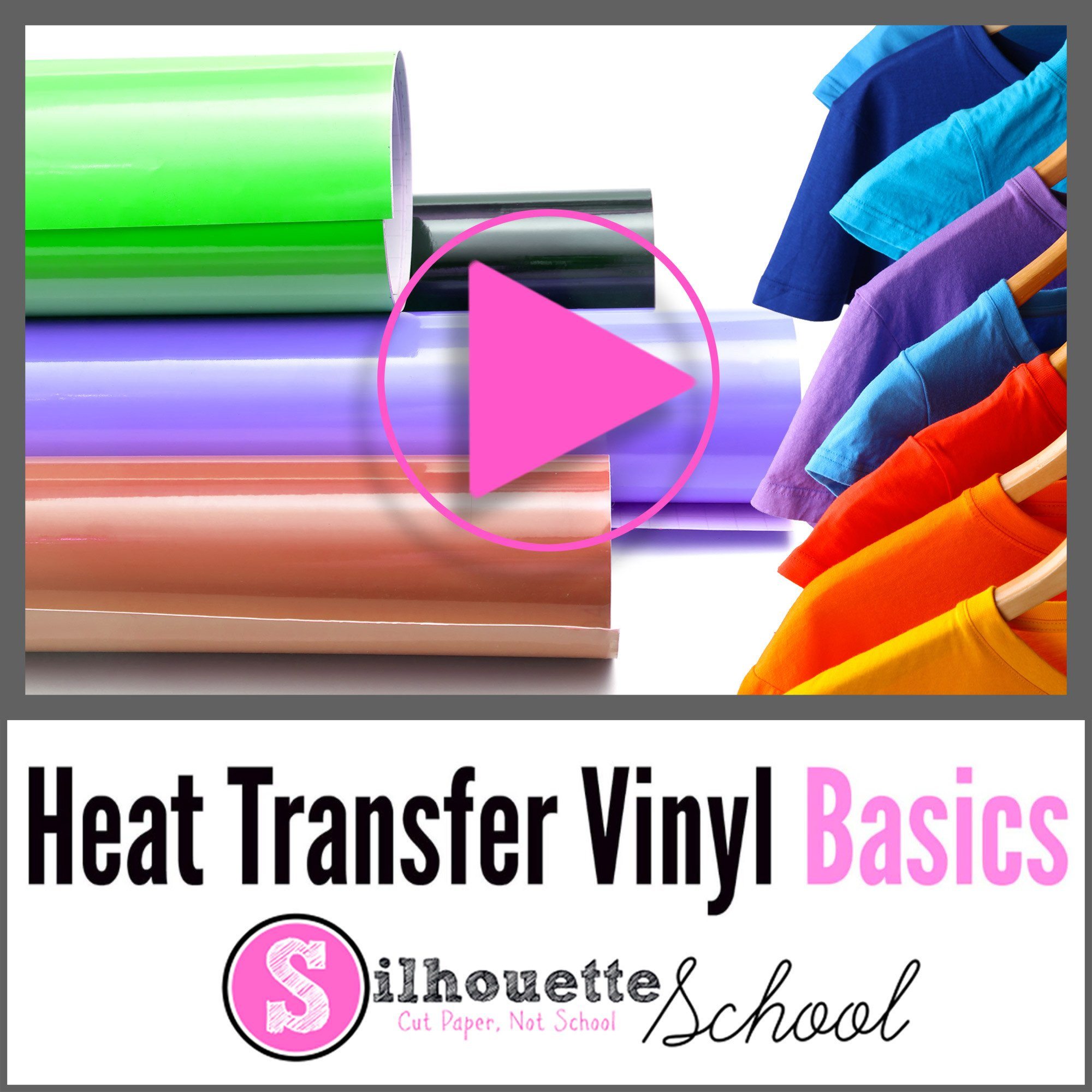 Silhouette Cameo Heat Transfer Vinyl Beginner Tutorial - Step-by-Step Guide for DIY Crafts, T-Shirts & Home Decor