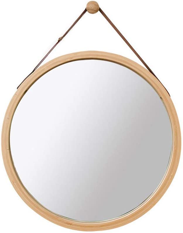 Round Wall Mirror - Adjustable Hanging Bathroom & Bedroom Mirror for Makeup (38cm/45cm) - Perfect for Vanity, Dressing Room & Home Decor