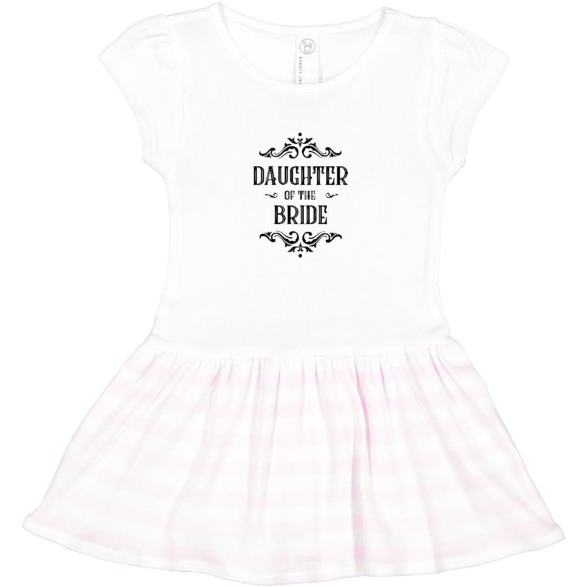 Inktastic Daughter of The Bride Toddler Dress - Cute Flower Girl Outfit for Weddings & Special Occasions