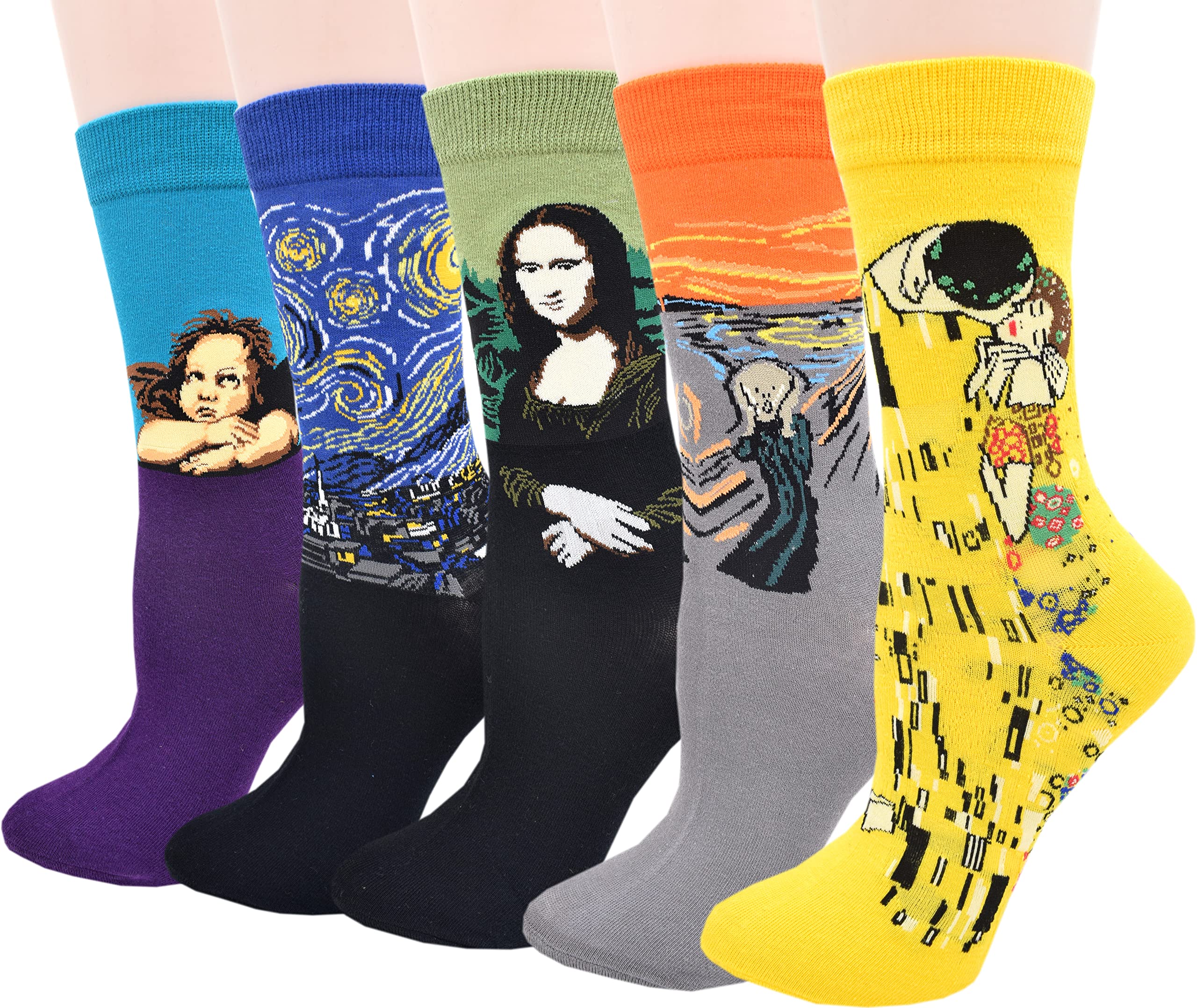 Cute Cartoon Animal Pattern Crew Socks for Women & Girls - Soft Cotton Novelty Fun Socks - Perfect for Casual Wear, Gift Giving, and Cosplay Outfits