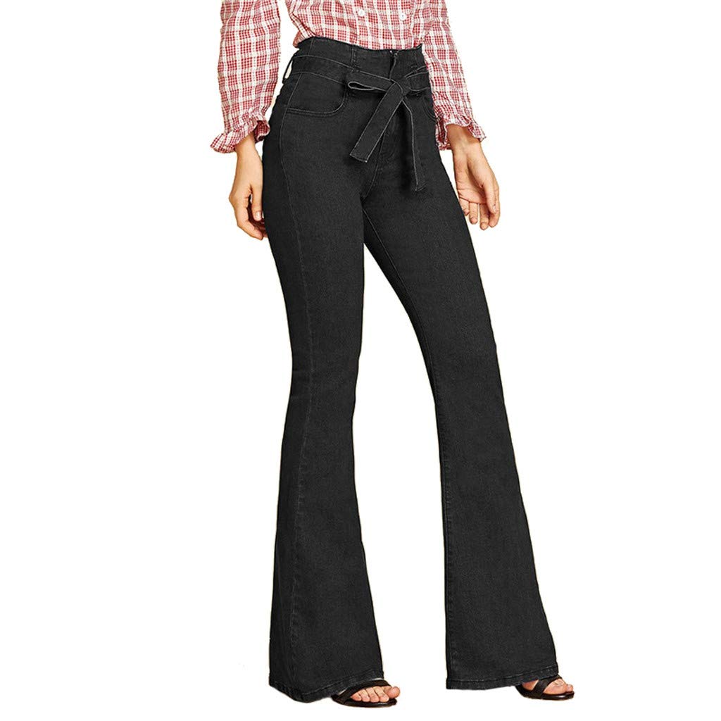 ZEFOTIM Women's Casual Stretchy Wide Leg Palazzo Lounge Pants - Comfortable Elastic Waist Soft Fabric for Yoga, Travel & Home Wear