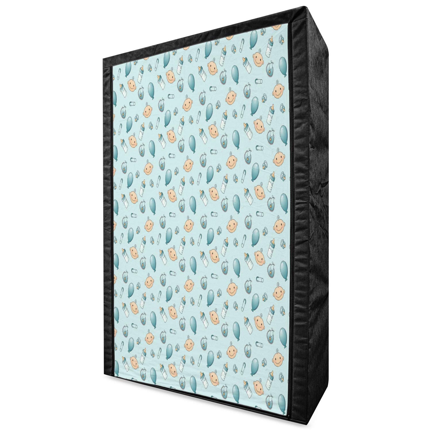Ambesonne Cartoon Portable Fabric Wardrobe - 42.5