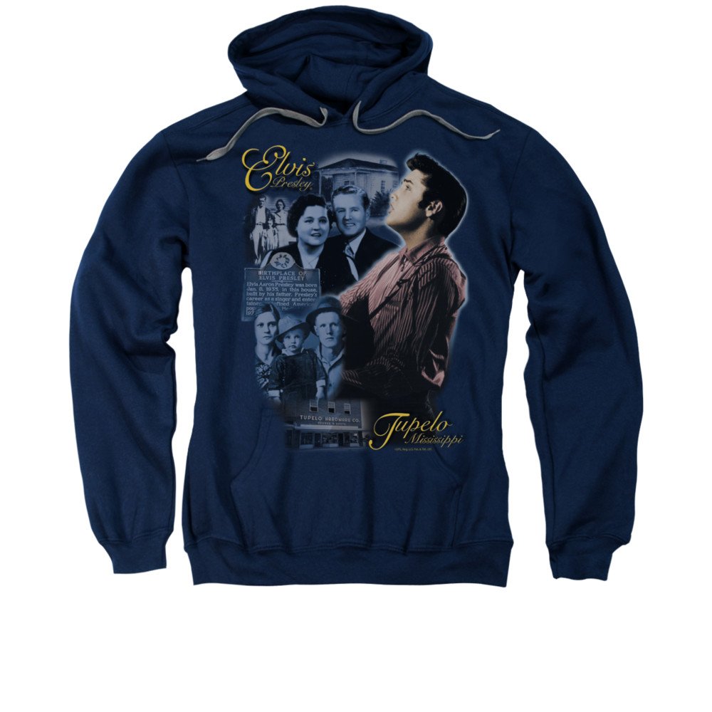Elvis Presley Tupelo Vintage Hoodie Sweatshirt for Men & Women - Soft Cotton Pullover with Classic Print - Perfect for Concerts, Fan Gatherings & Casual Wear