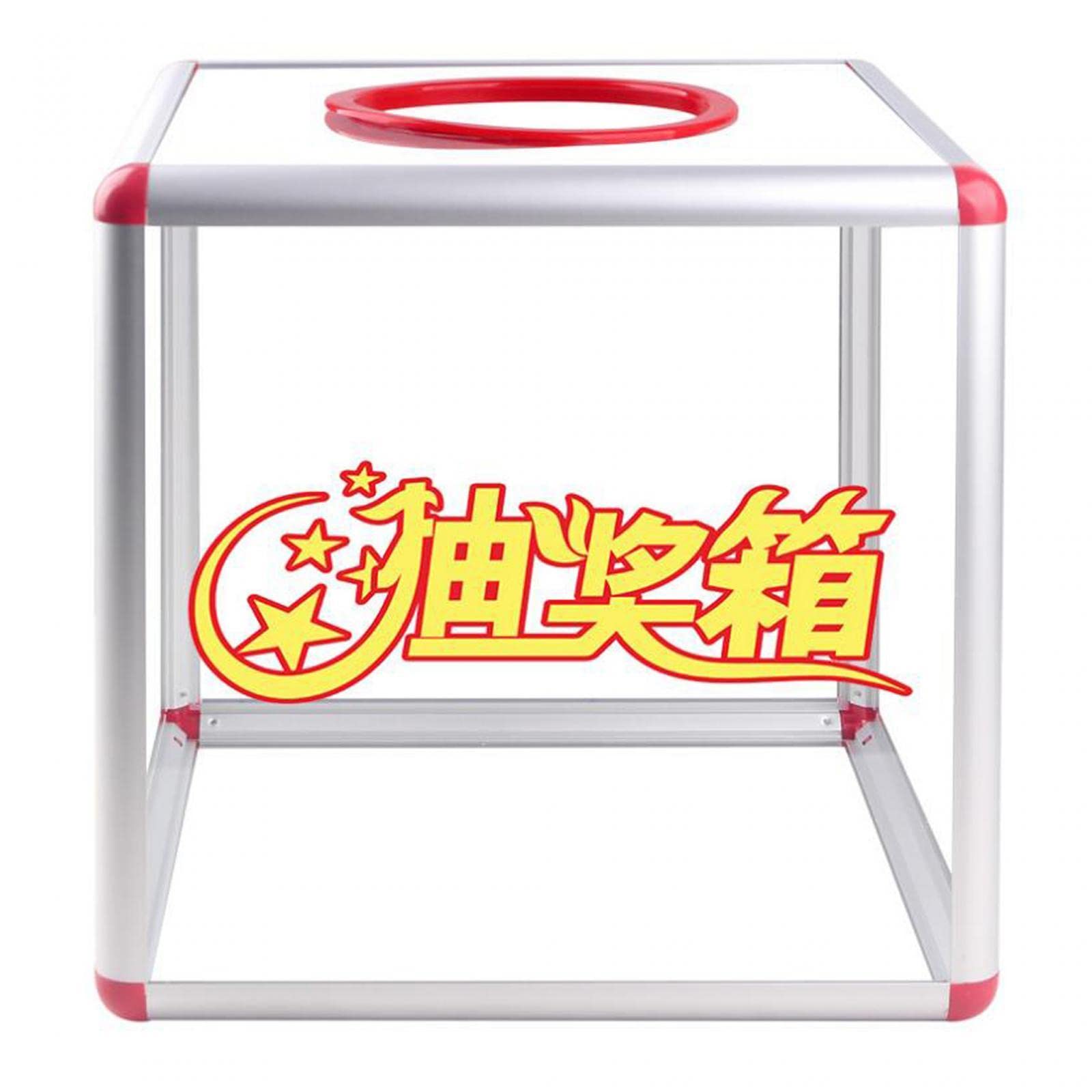 Fonowx Square Card Ball Storage Container - Raffle Ball Game Box, Voting Comment Box for Parties, Events, and Classroom Activities