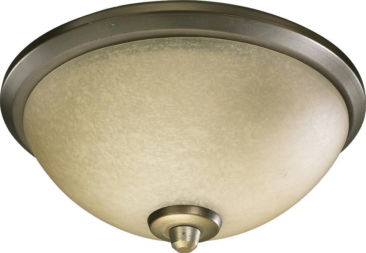 11W Alton 3-Light Ceiling Fan Light Kit with Antique Flemish Glass - Perfect for Bedroom, Living Room, and Dining Room Lighting