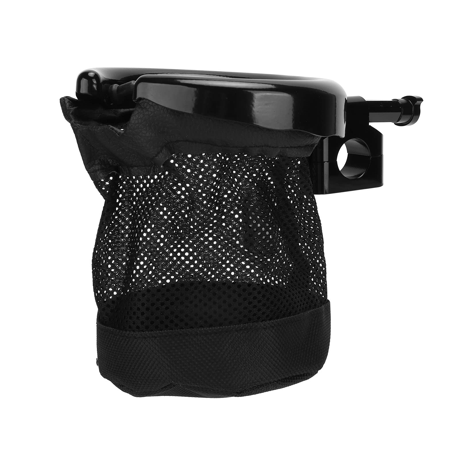 Universal 22mm Black Motorcycle Handlebar Cup Holder - Bike Water Bottle Holder for Harley, Honda, Yamaha - Durable Drink Mount for Cruisers, Touring Bikes & ATVs - Perfect for Road Trips, Commuting & Outdoor Adventures