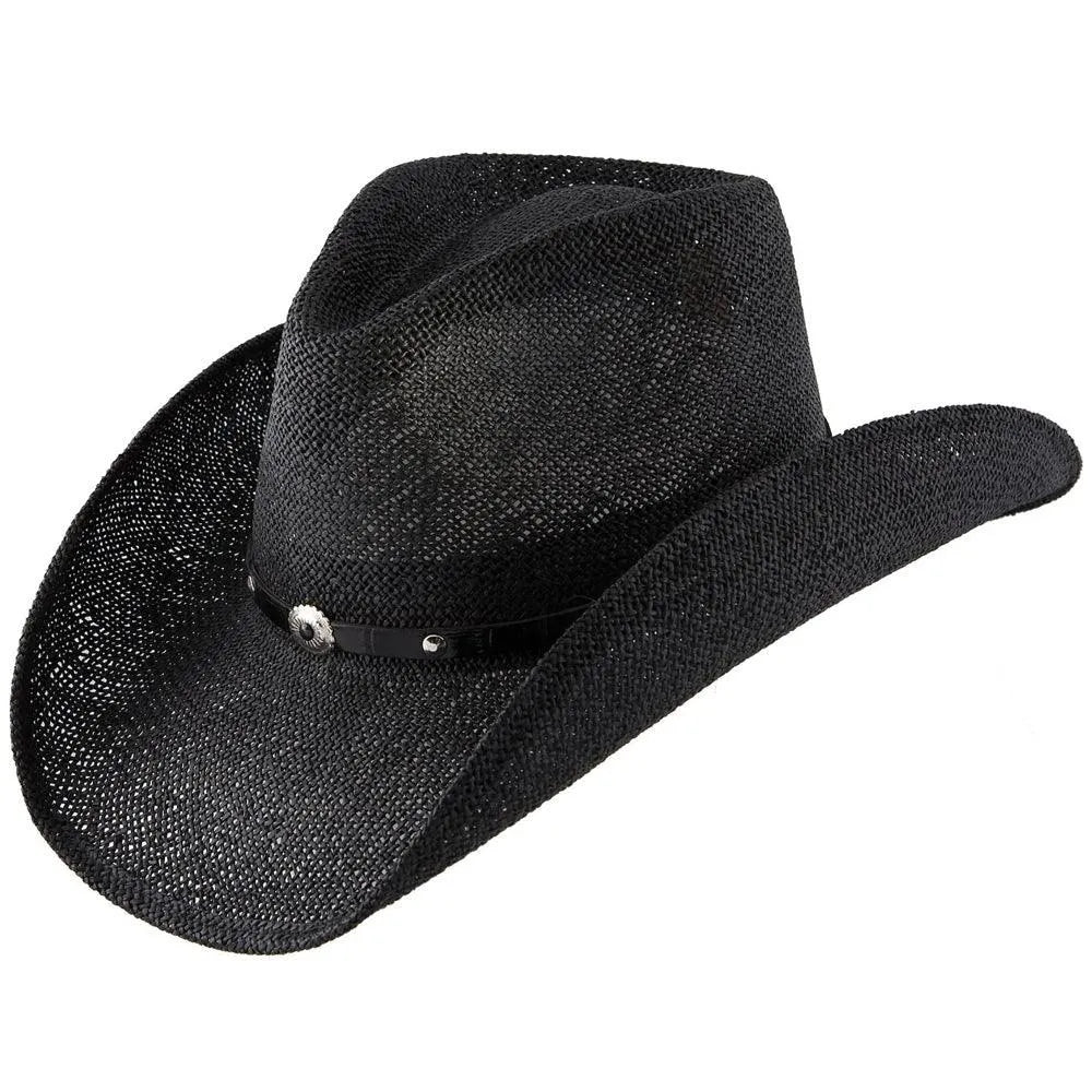 Stetson Onyx Shapeable Straw Cowboy Hat for Men - Adjustable Western Hat for Outdoor, Rodeo & Country Events - Sun Protection Summer Hat