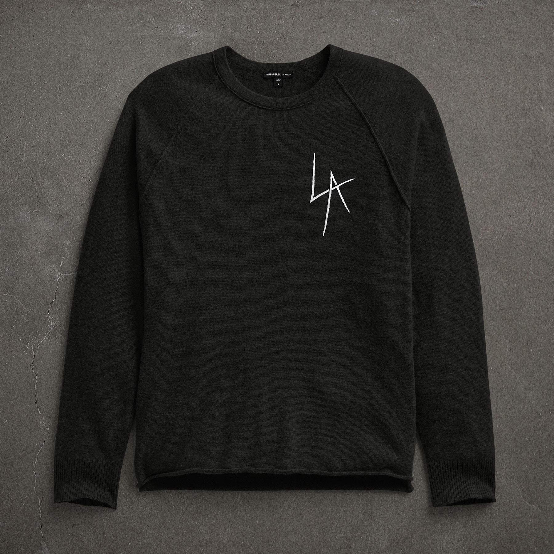 JP x LA Cashmere Raglan Sweater - Soft & Warm Black Pullover for Men & Women | Perfect for Winter, Fall & Casual Outfits