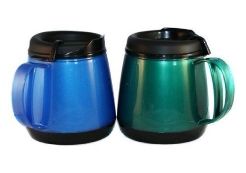 2-Pack 20oz Foam Insulated Wide Body ThermoServ Travel Mugs - Double-Wall Stainless Steel Coffee Cups for Hot & Cold Drinks, Perfect for Camping, Office, and Commuting