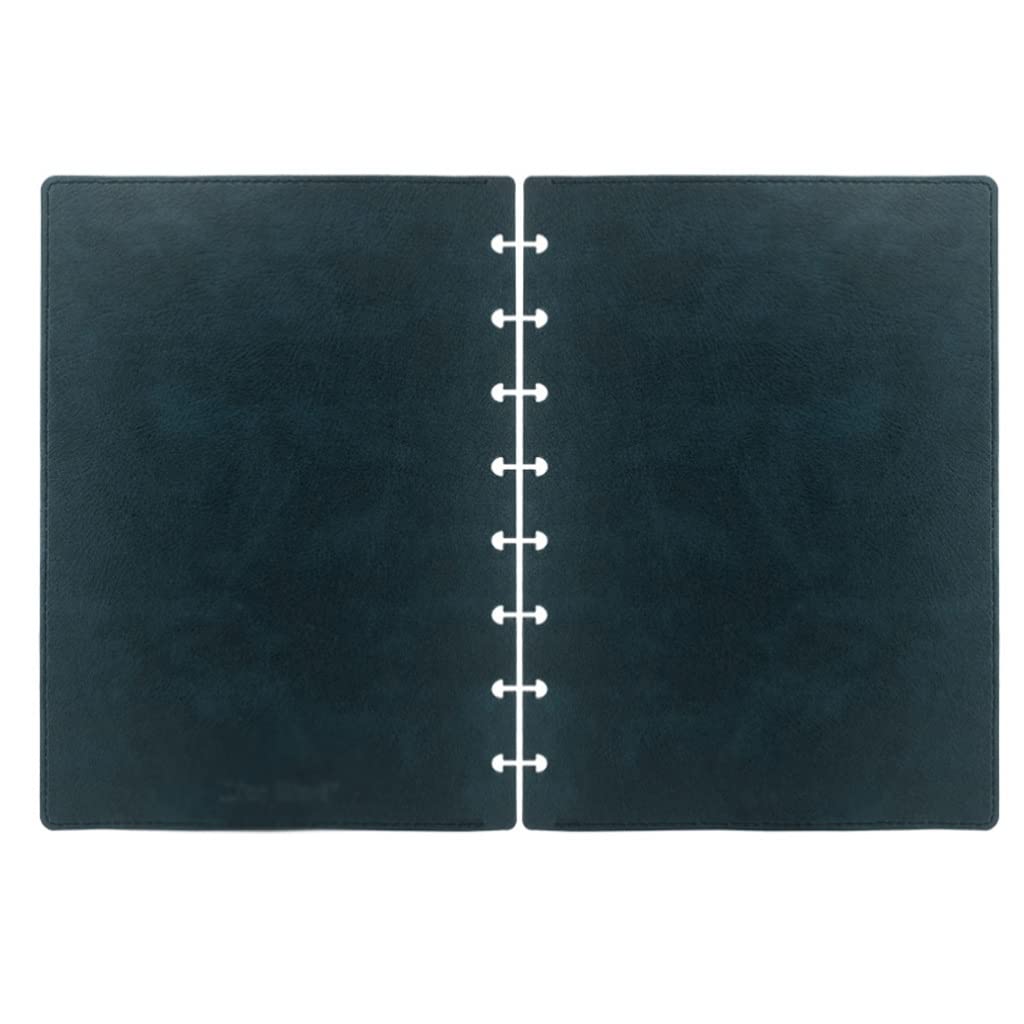 Premium PU Leather Mushroom Hole Notebook Cover - A5 Loose-Leaf Binder for DIY Planner, Journal & Agenda - D Color - Perfect for Office, School & Creative Writing