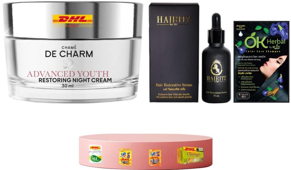 New De Charm Advanced Youth Restoring Night Cream 30ml - Anti-Wrinkle & Restorative Serum for Hair Growth | DHL Express Shipping by Beauty Good Shops [Free Beauty Gifts] - Perfect for Nighttime Skincare Routine & Hair Care Regimen