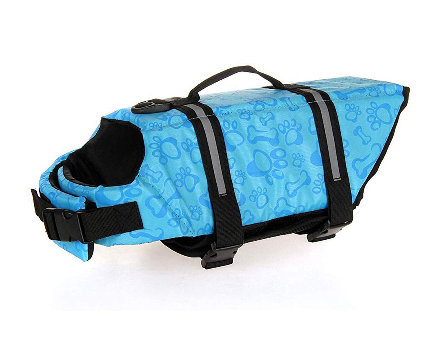 GabeFish Dog Life Jacket - Safety Vest with Reflective Strips & Harness for Small Dogs (XS) - Perfect for Swimming, Boating & Water Activities