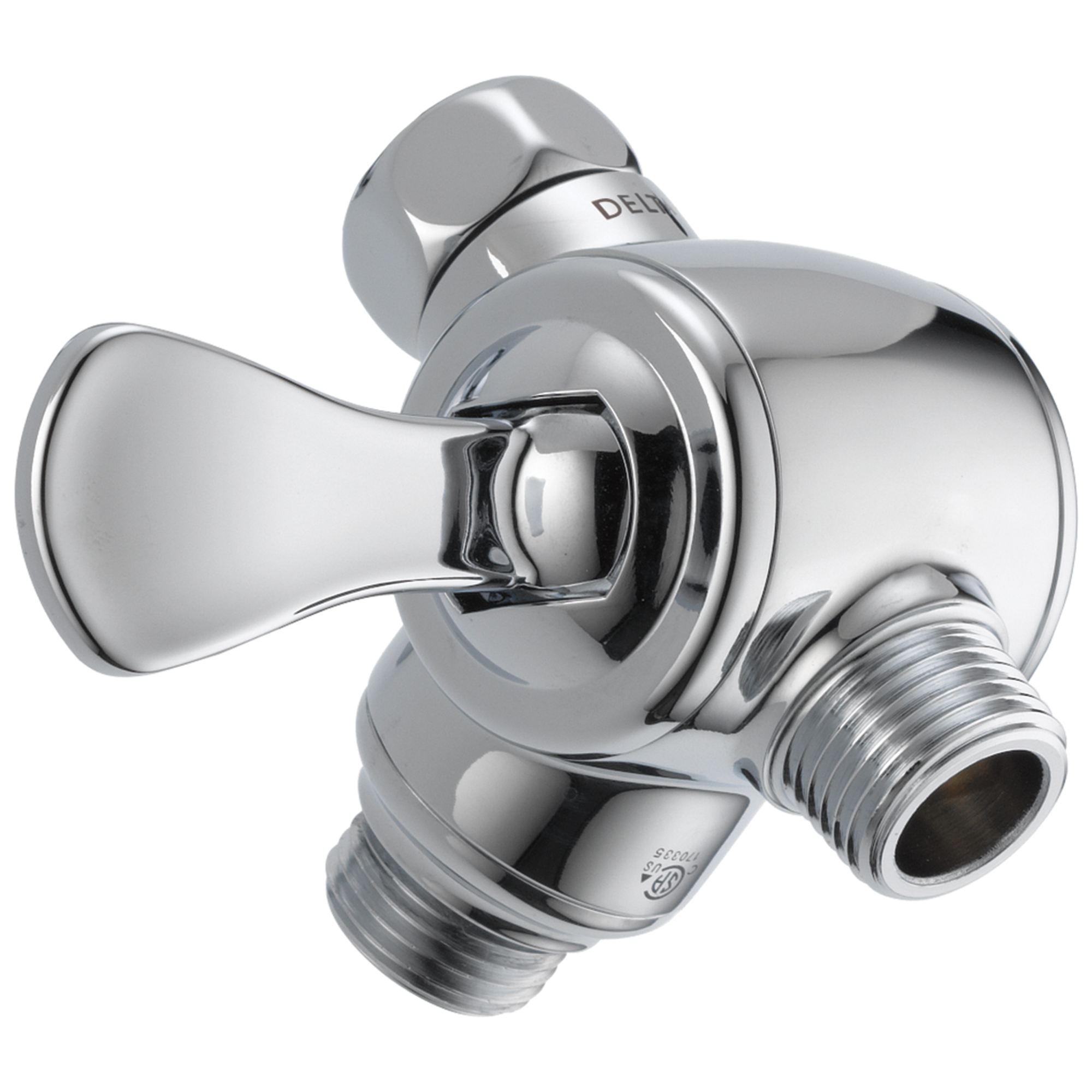 3-Way Shower Arm Diverter for Hand Shower - Chrome Finish U4929 PK Delta Compatible - Perfect for Bathroom Renovation & Multi-Function Shower Systems