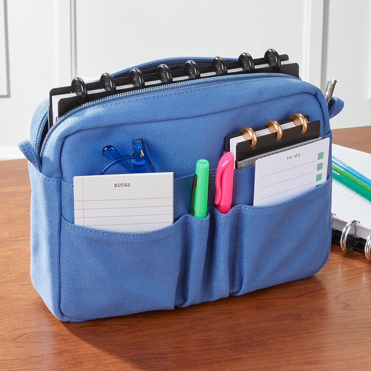 Canvas Script and Scribble Pouch - Waterproof Artist Storage Bag for Pencils, Markers & Brushes - Perfect for Art Students, Travel Sketching & School Supplies Organization