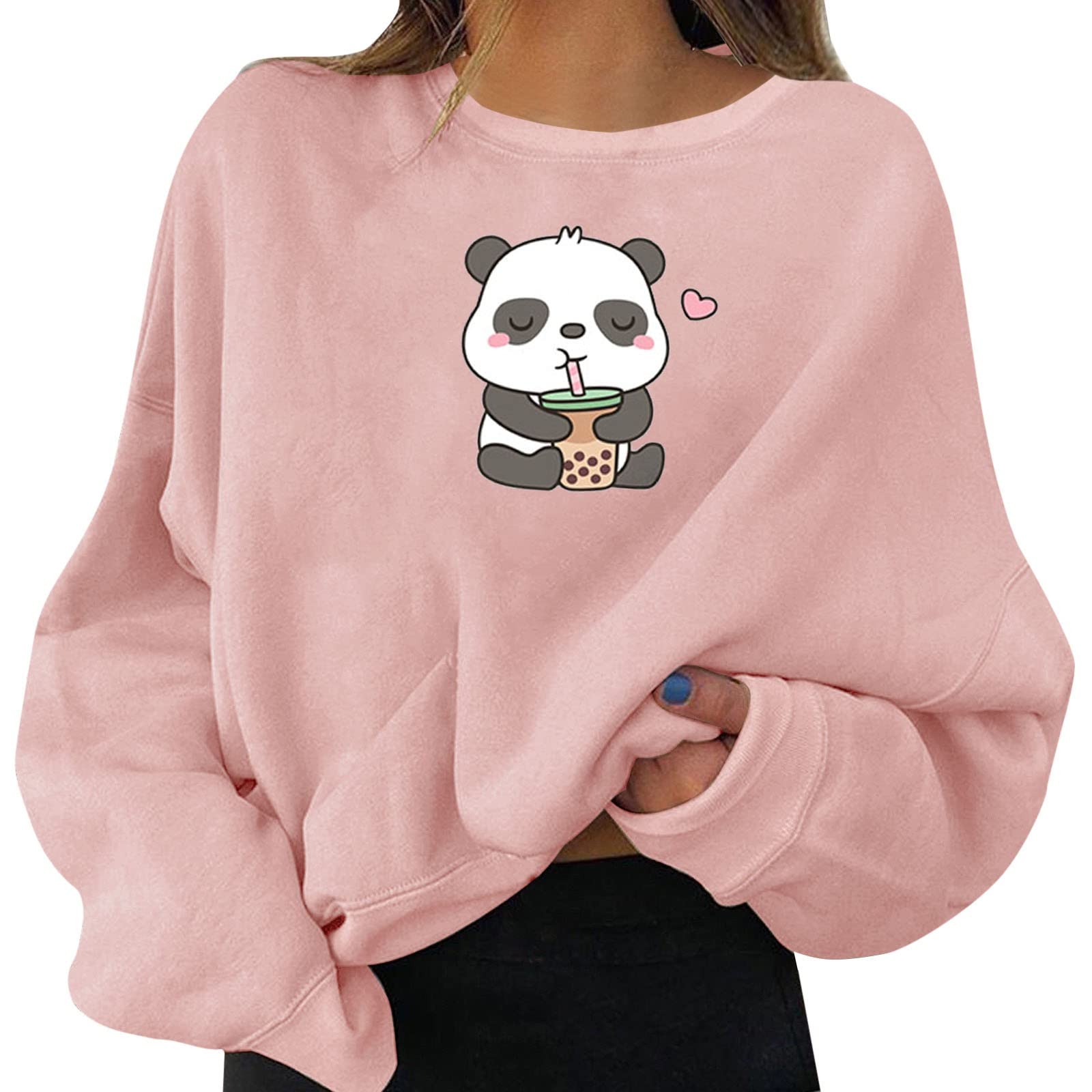 Women's Graphic Print Pullover Sweatshirt - Round Neck Long Sleeve Hooded Sweater Top | Casual Winter Wear, Street Style Fashion, Cozy Lounge Outfit