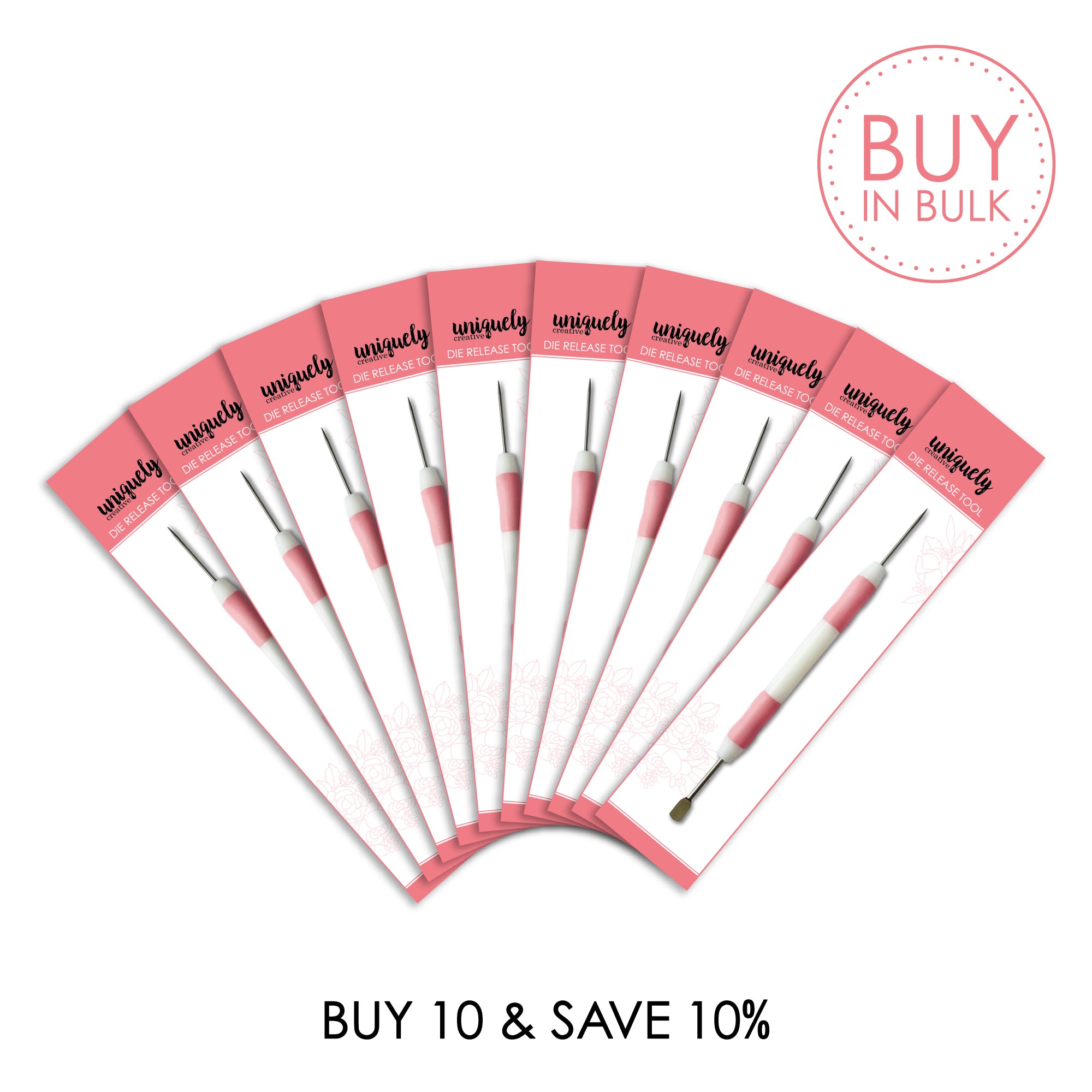 Bulk Die Release Tool Set of 10 - Professional Metal Stamping & Jewelry Making Tools for DIY Crafting and Industrial Use