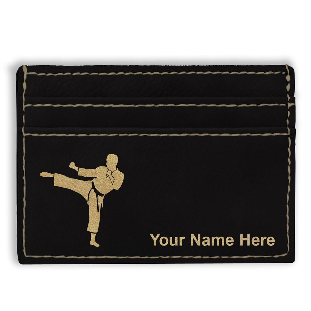 Personalized Engraved Money Clip Wallet for Men - Karate Design - Perfect Gift for Martial Arts Enthusiasts | Ideal for Everyday Carry, Travel & Special Occasions