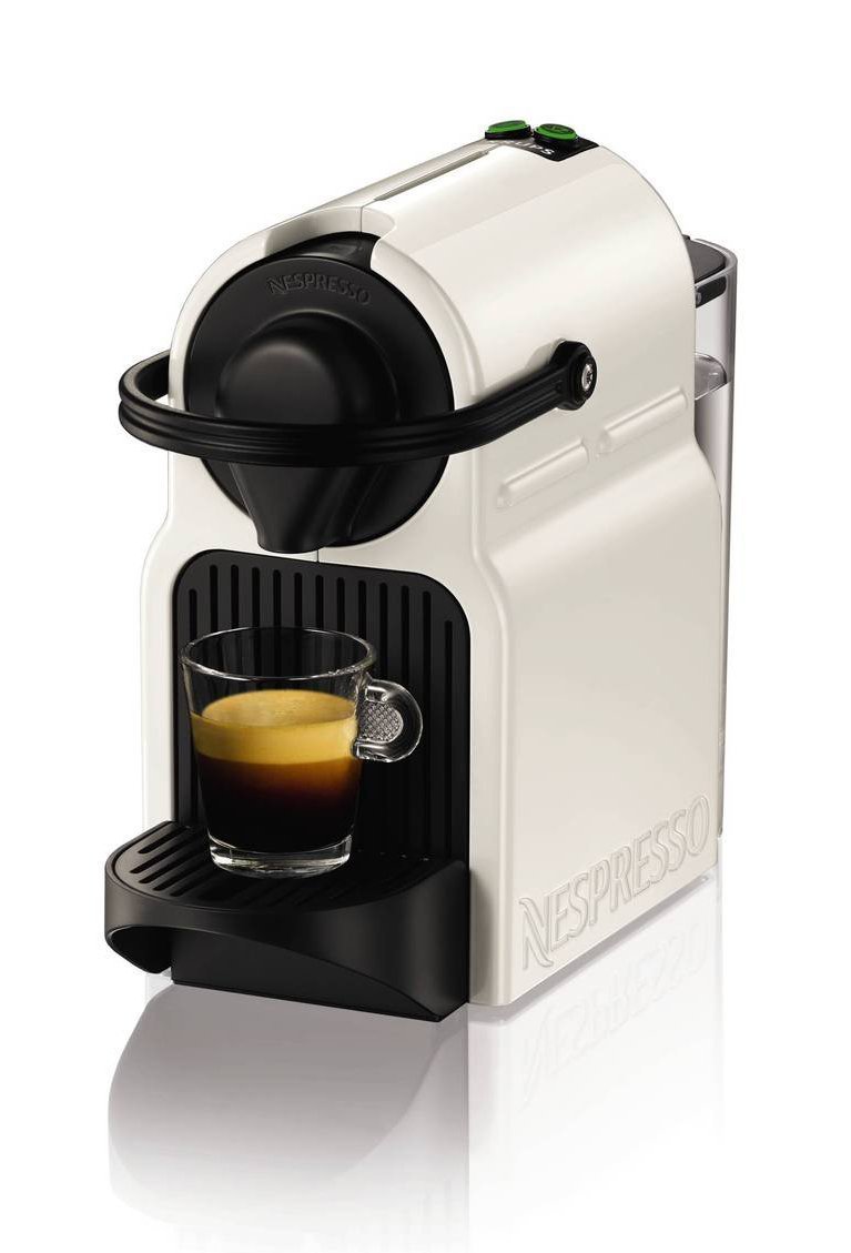Nespresso Inissia Compact Coffee Machine by Krups - 19 Bar Pressure, Fast Heat-Up, 0.7L Water Tank, Energy Saving Mode - Perfect for Home, Office & Small Spaces (White)
