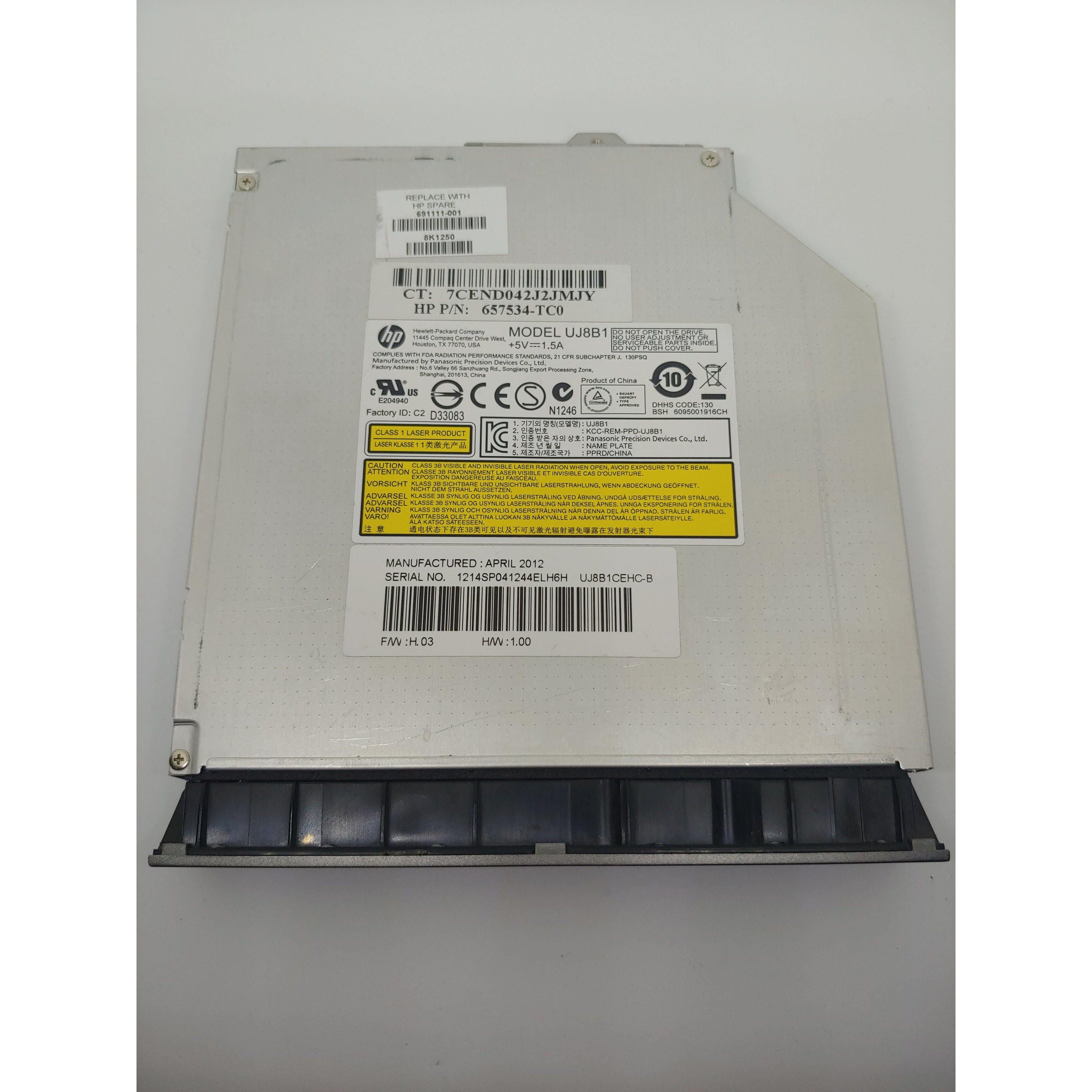HP UJ8B1 DVD Drive - Replacement Optical Drive for Laptops - Compatible with HP/Compaq Models - Perfect for Media Playback & Data Backup