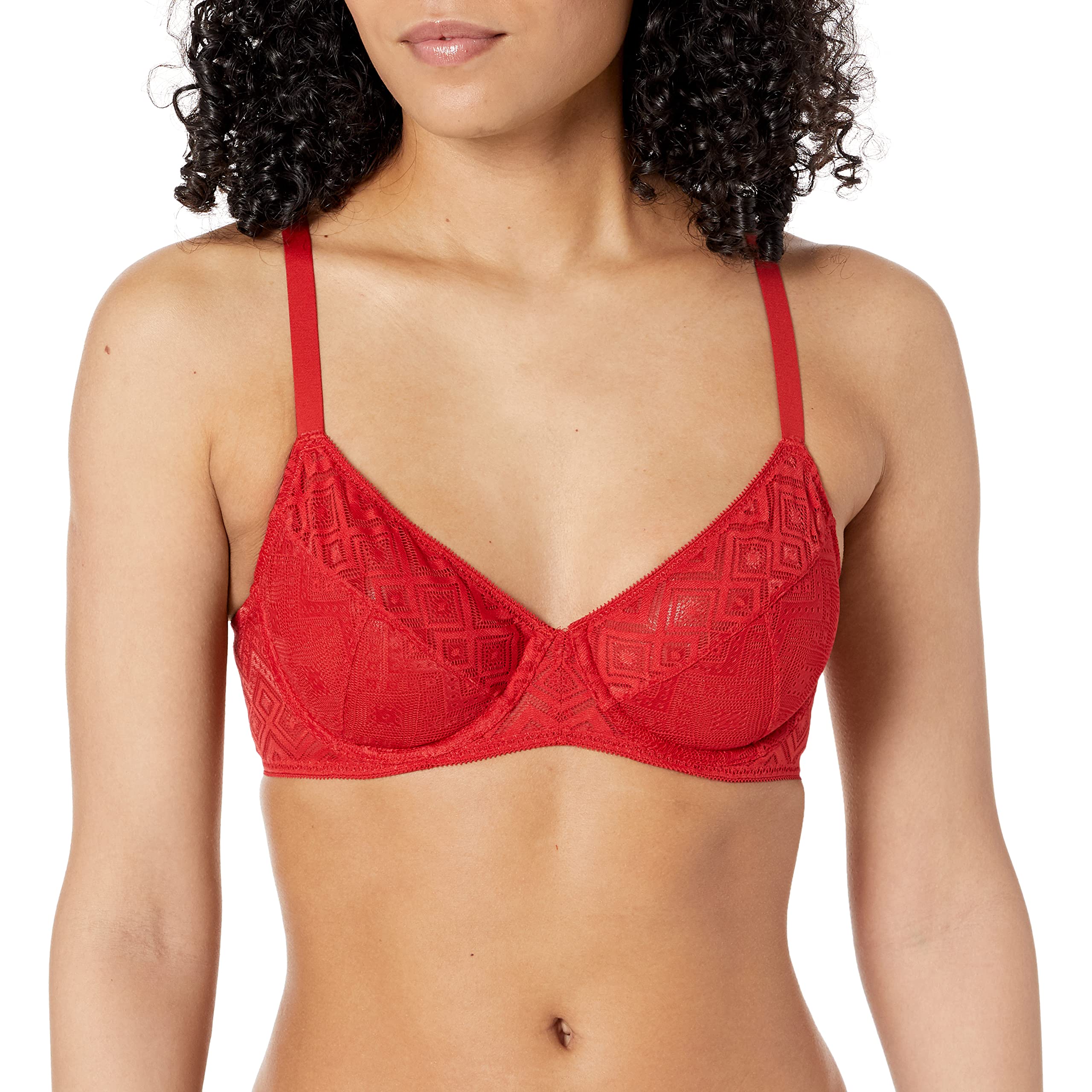 DKNY Women's Pure Lace Unlined Bra - Comfortable Wireless Bralette for Everyday Wear, Sleep & Lounge | Soft Breathable Fabric | Sizes S-XL
