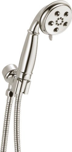 Delta Faucet 54433-PN-PK Polished Nickel Shower Mount Hand Shower - Adjustable Spray, Easy Installation for Bathroom & Spa Experience