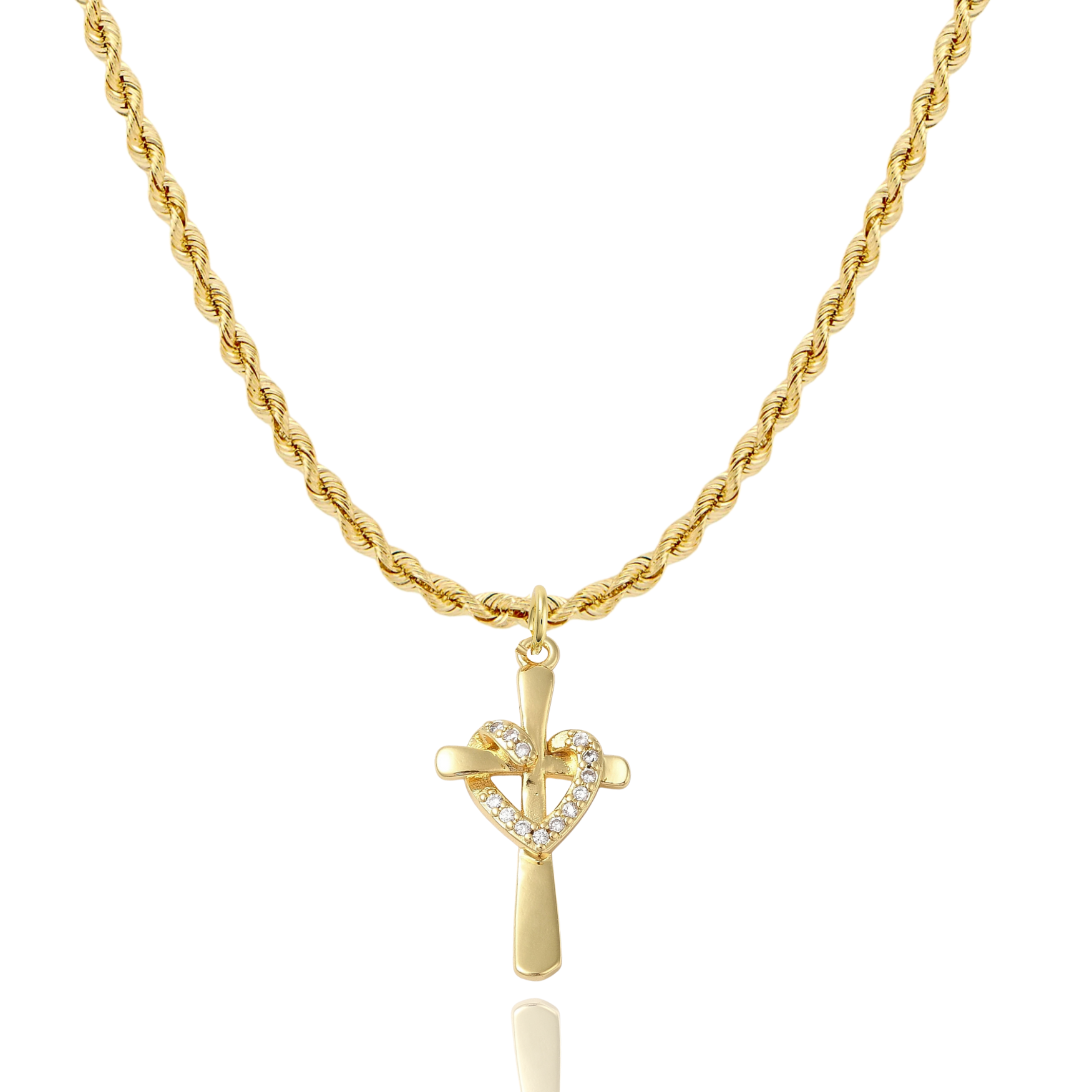 Jesus Necklace in Gold & Silver - Religious Jewelry for Women, Faith-Based Gift for Christian Believers - Perfect for Church, Prayer & Daily Wear