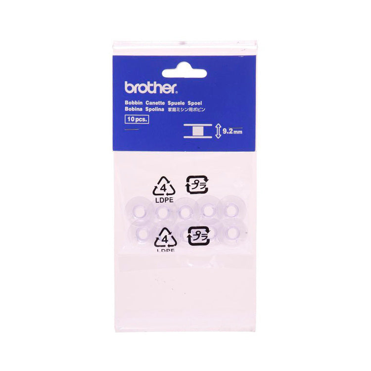 Brother Domestic Sewing Machine Bobbins 9.2mm - 10 Pack for Older Models (TLB XA3812151) - Perfect for Quilting, Dressmaking & Fabric Crafts